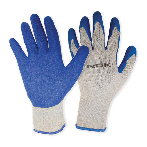 ROK 70850 Latex Covered Contractor Gloves 6pk - L/XL