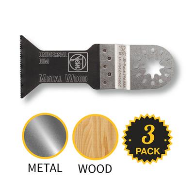 Fein 63502152270 Universal Bi-Metal E-Cut -1-3/4" Starlock Plus - (3) Pack