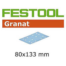 FESTOOL RTS400/LS130 (80 X 133MM) GRANAT SANDING SHEETS, (40 - 320 GRIT)-Marson Equipment