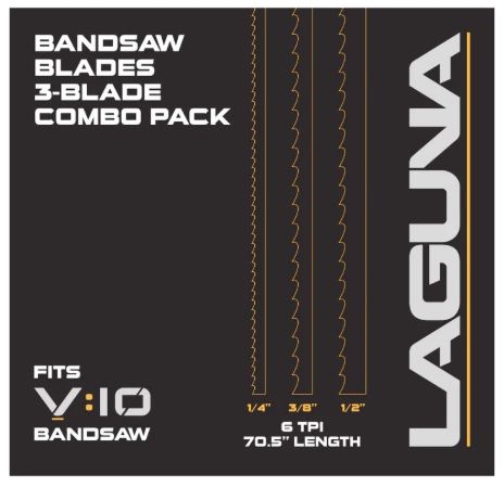 Laguna 110003 Bandsaw Blade 3pk for V:10 Bandsaw