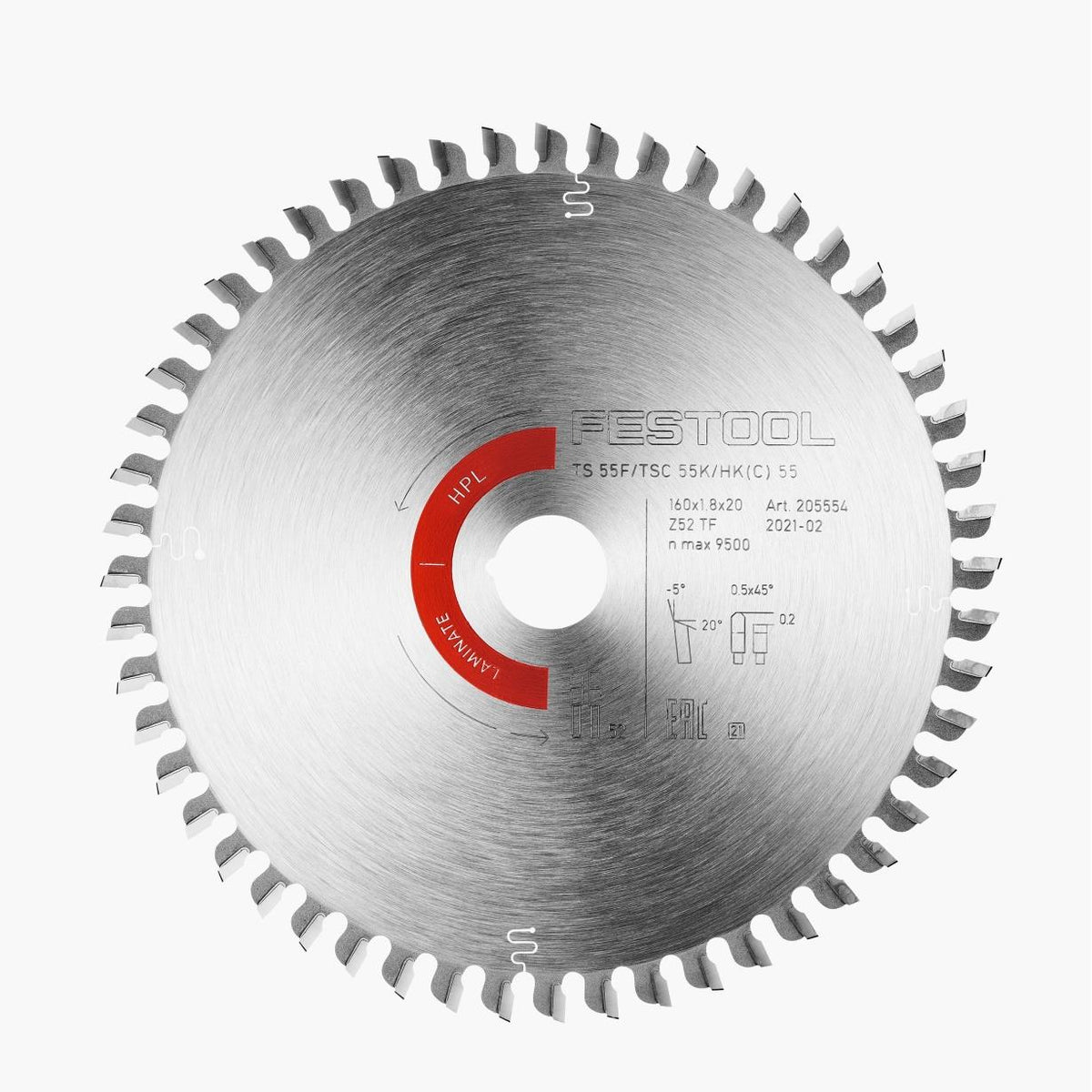 Festool 205562 Laminate/HPL Saw Blade 160mm x 52TFT