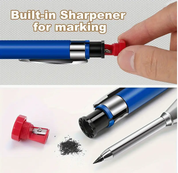 Blue Crown Tools Mechanical Carpenter's Pencil 2pk