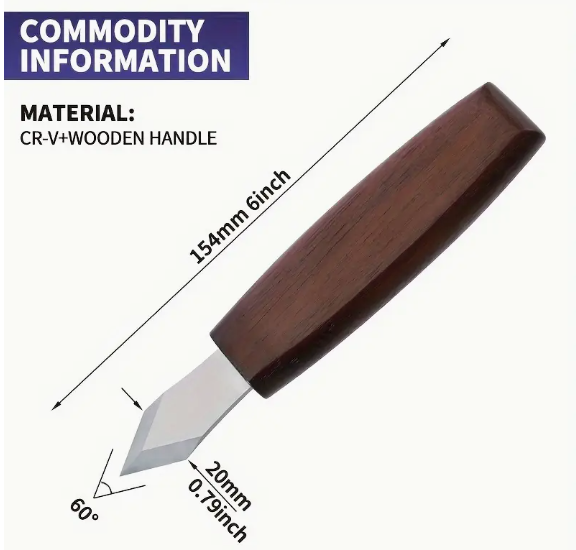 Blue Crown Tools MK-55 Double Bevel Marking Knife