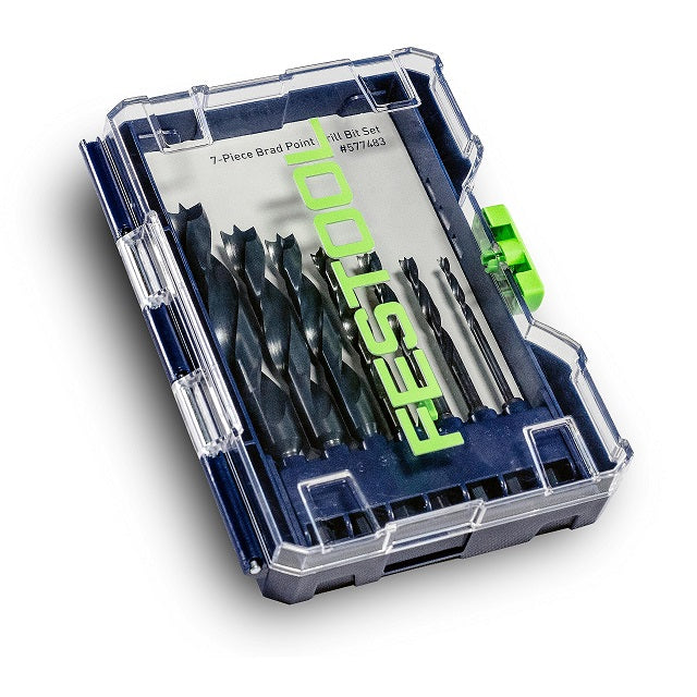 Festool 577483 7pc Centrotec Brad Point Bit Set