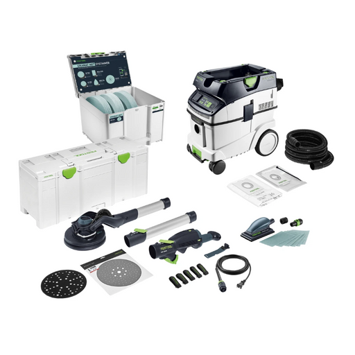 Festool 579566 LHS 2 225 PLANEX Drywall Sander Starter Set with CT 36 AC