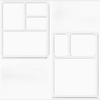 Blue Crown Tools Acrylic 2pc Valet Tray Template