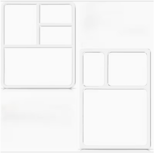 Blue Crown Tools Acrylic 2pc Valet Tray Template