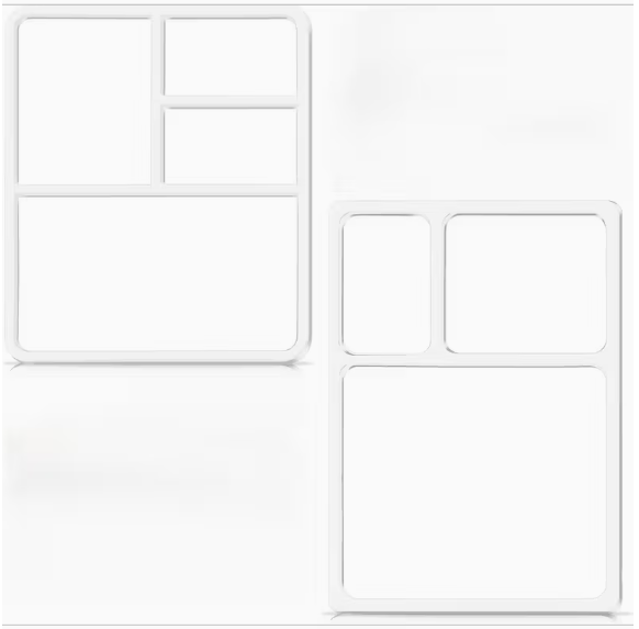 Blue Crown Tools Acrylic 2pc Valet Tray Template