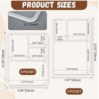 Blue Crown Tools Acrylic 2pc Valet Tray Template