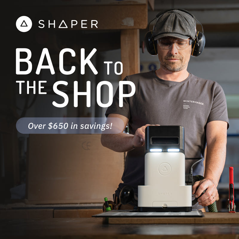 Shaper Router Shaper Origin SO2-NN Handheld CNC Router with SW1-AA Workstation, SV1-