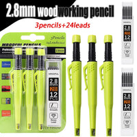 Blue Crown Tools CP-3PC Carpenter's Pencil w/ Cap 3pc Set