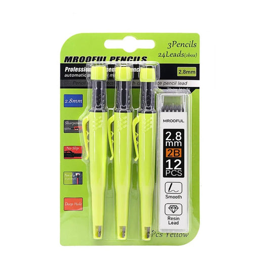 Blue Crown Tools CP-3PC Carpenter's Pencil w/ Cap 3pc Set
