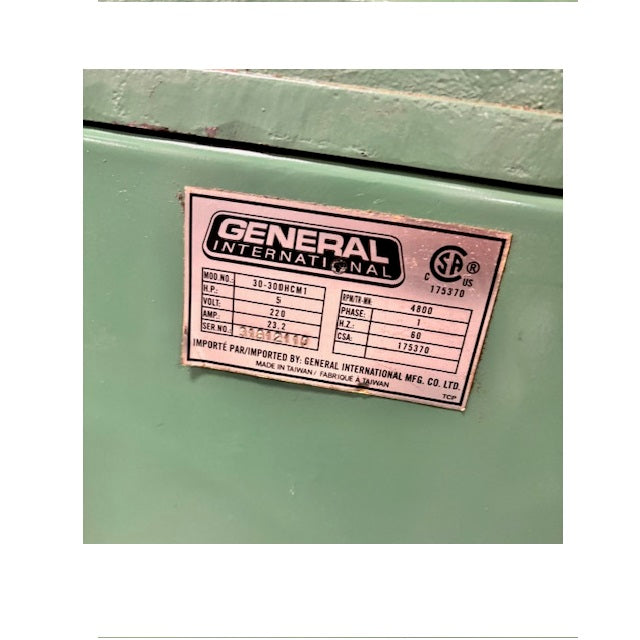 Used General Int'l 30-300HC M1 20" Planer with Helical Head