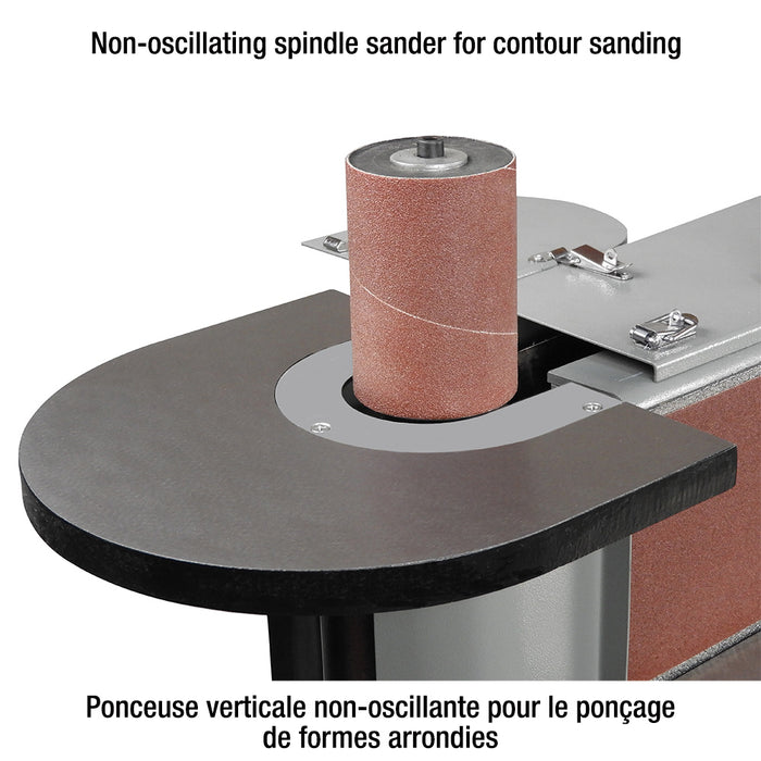 King KC-6108-OSCM 6" x 108" Oscillating Edge Sander
