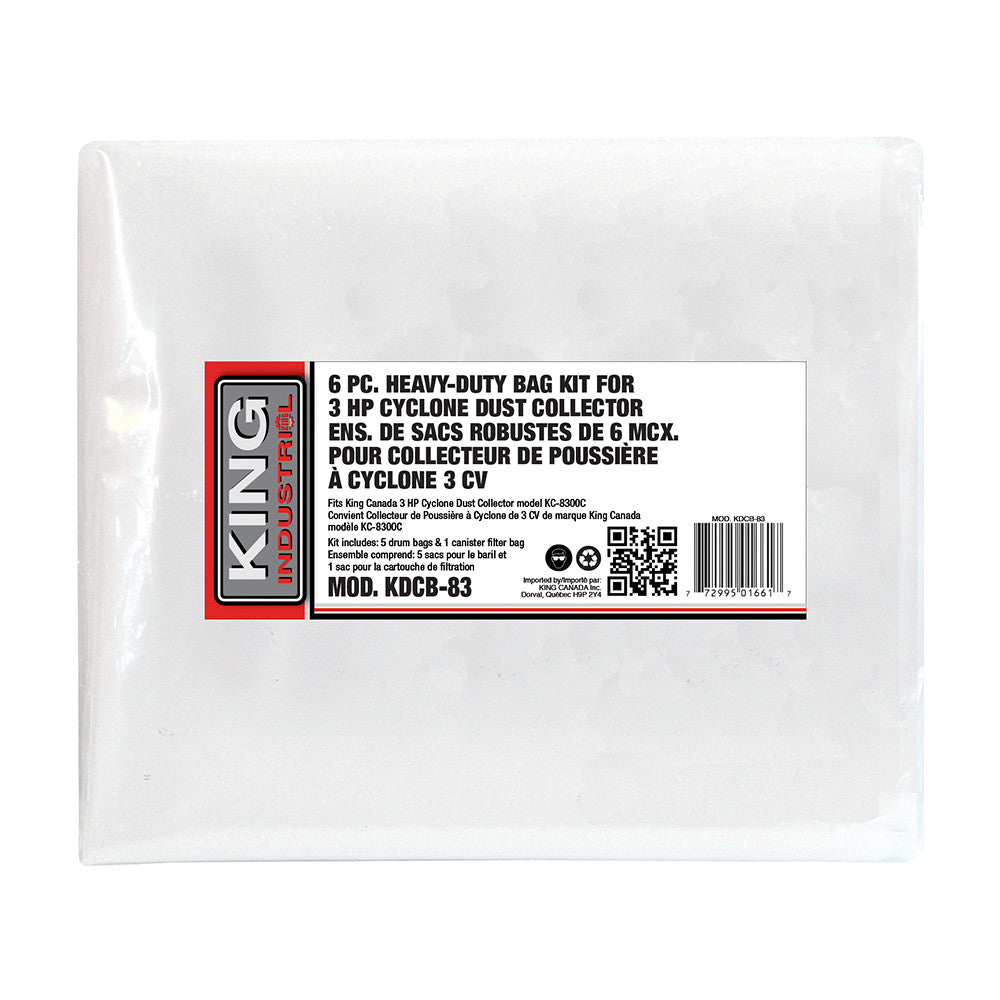 King KDCB-83 Cyclone Dust Bags - 60 Gallon