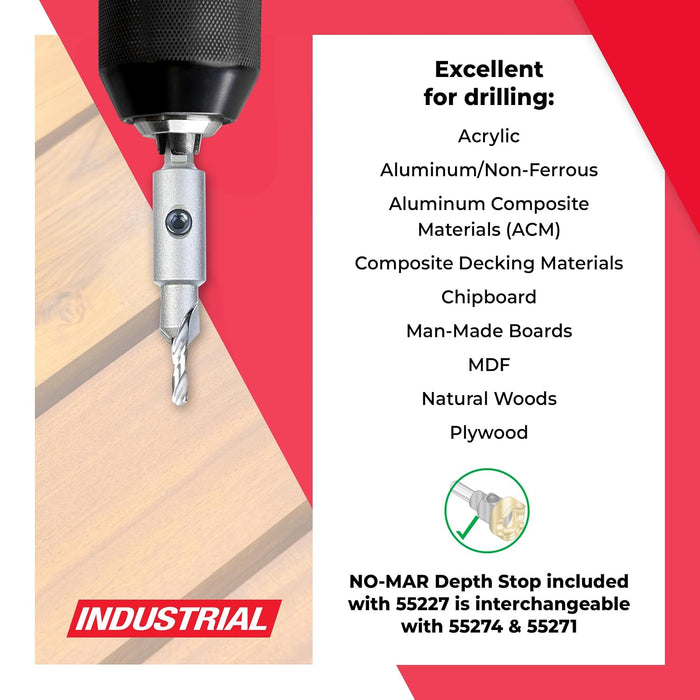 Amana AMS-628 6pc Premium Countersink Set