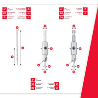 Amana AMS-628 6pc Premium Countersink Set
