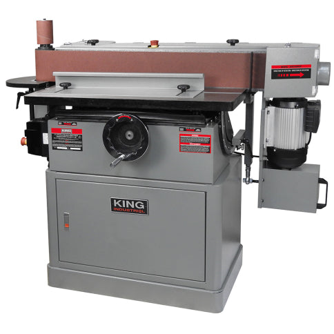 King KC-6108-OSCM 6" x 108" Oscillating Edge Sander