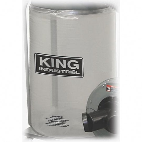 King KDCB-5 20" Diameter Plastic Bottom Bag - 5pk
