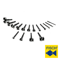 Fisch "Black Shark" Wave Style Premium Forstner Bit (Select-a-Size)