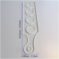 Blue Crown Tools Acrylic Modern Drink Flight Template