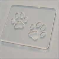 Blue Crown Tools Acrylic Paw Print Template