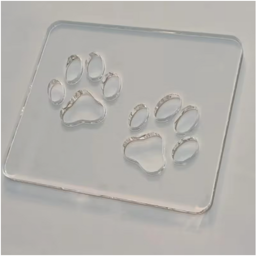 Blue Crown Tools Acrylic Paw Print Template