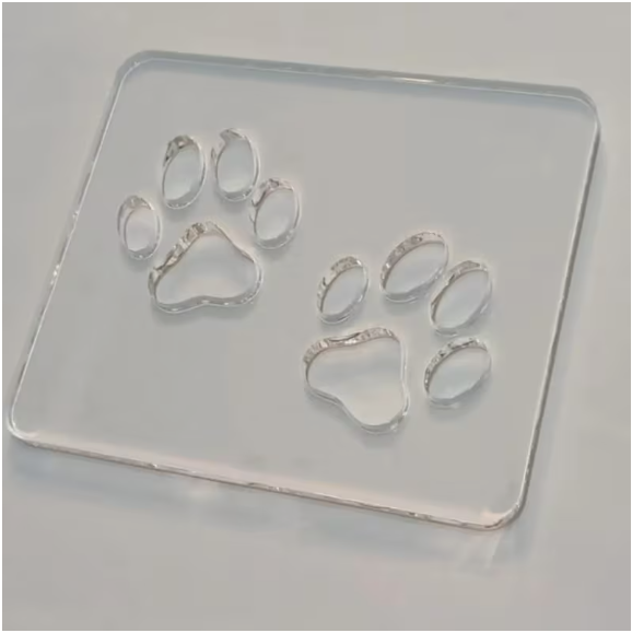 Blue Crown Tools Acrylic Paw Print Template