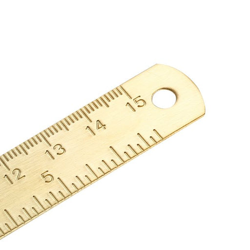 Blue Crown Tools 6RULE 6" Brass Ruler