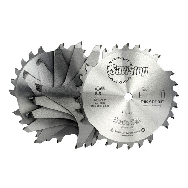SawStop BTS-DS8-SYS 8" Dado Set w/ Systainer