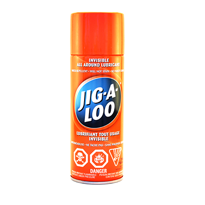 JIG-A-LOO Invisible Multi-Purpose Lubricant, Spray Can, 311-g
