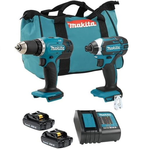 Makita DLX2141Y02 18V LXT Compact Drill/Impact Combo Kit