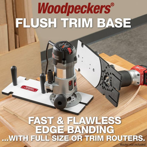 Woodpeckers WPFTB-WH Flush Trim Base for Compact & Mid-Sized Routers