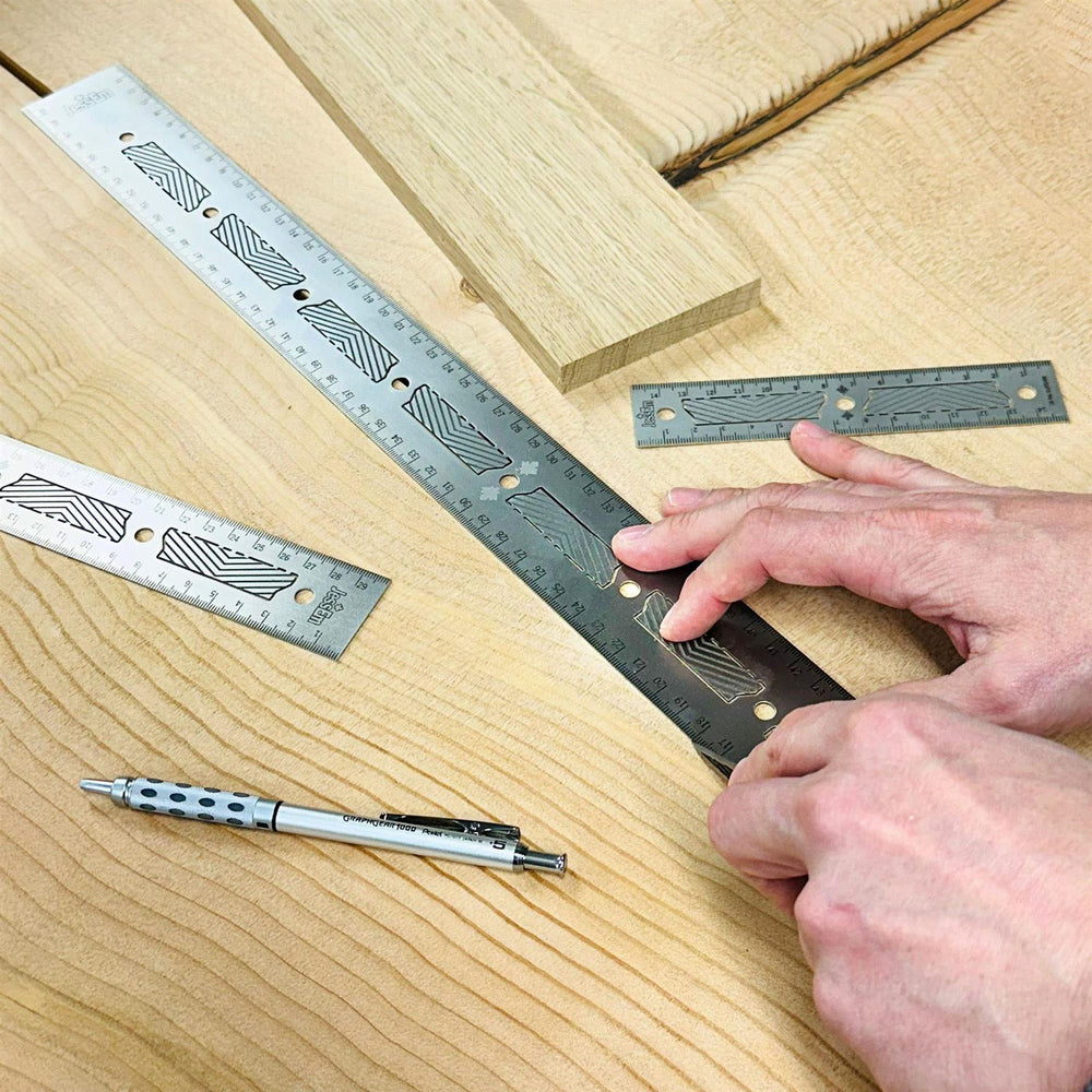 Additional Rulers JessEm Stainless Steel Precision Woodworking Rulers