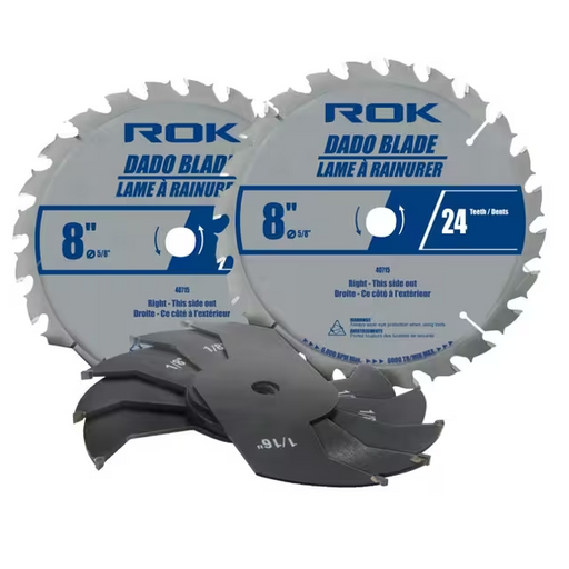 ROK 40715 8" Dado Blade Set