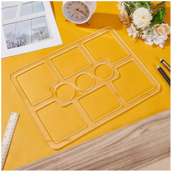 Blue Crown Tools Acrylic 9-Pocket Tray Template