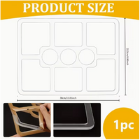 Blue Crown Tools Acrylic 9-Pocket Tray Template
