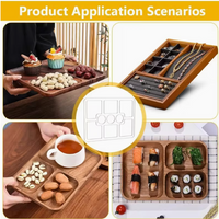 Blue Crown Tools Acrylic 9-Pocket Tray Template