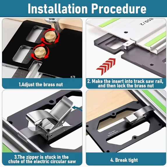 Blue Crown Tools TS-2 Track Saw Square
