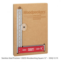 Woodpeckers 1282SS 12" Stainless Steel Woodworking Square
