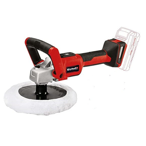 Einhell 2093325 18V Brushless 7" Polisher-Orbital Sander