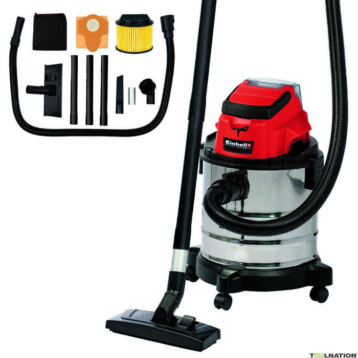 Einhell 2347137 18V 5.3 Gallon (20L) Cordless Wet/Dry Vacuum