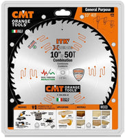 CMT 256.050.10  10" x 50T Industrial Thin Kerf Combination Blade