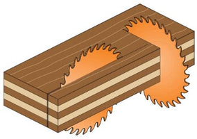CMT 256.050.10  10" x 50T Industrial Thin Kerf Combination Blade