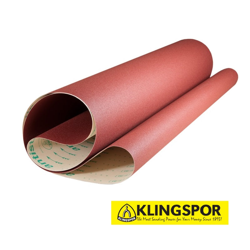 Klingspor 37" x 68" Aluminium Oxide Wide Sanding Belt - 120 Grit