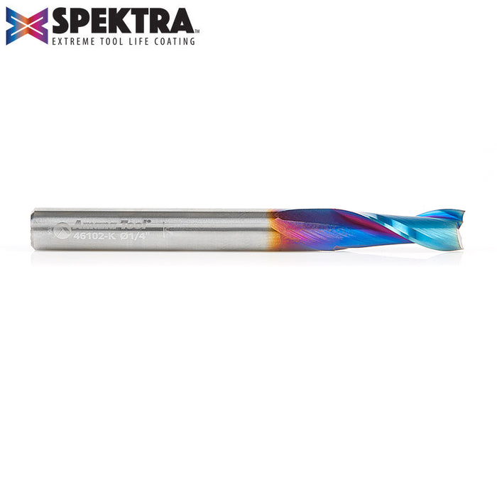 Amana 46102-K "Spektra" Solid Carbide Upcut Spiral Bit - 1/4" Diameter