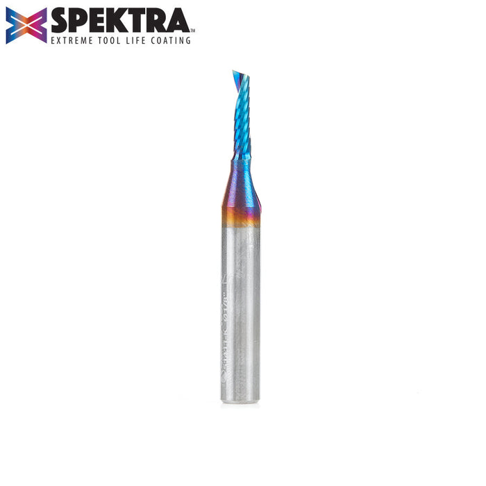 Amana 51411-K "Spektra" Solid Carbide Spiral  'O' Flute For Plastics - 1/8" Dia