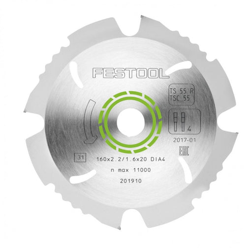 FESTOOL 202958 TS 55 DIAMOND BLADE FOR FIBER CEMENT BOARD-Marson Equipment