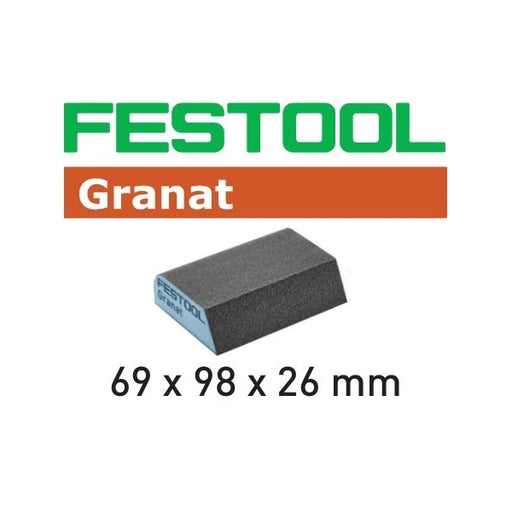 FESTOOL 201084 GRANAT HARD COMBI SPONGE 6PK (120 GRIT)-Marson Equipment