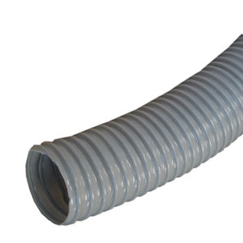 King 2-1/2"" x 10' Grey Flexible Dust Collection Hose